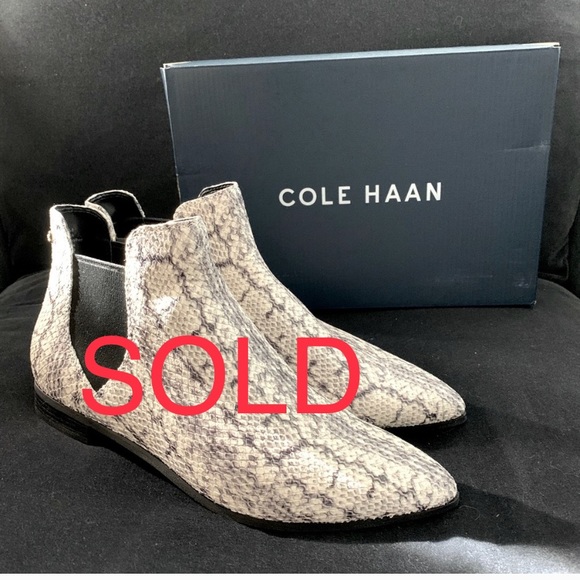 Cole Haan Hara Snake Print Bootie Size 8.5 - Picture 1 of 6